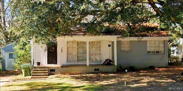 view of rear view of property