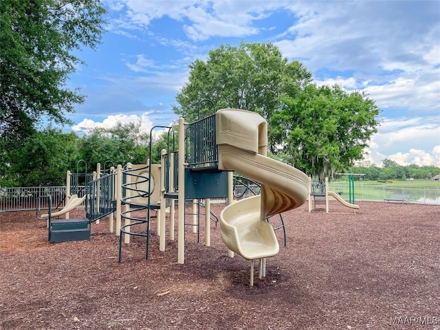 view of jungle gym