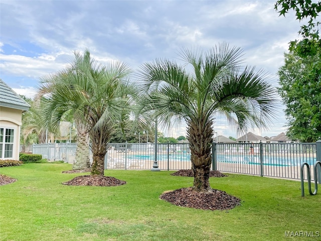 exterior space with a lawn