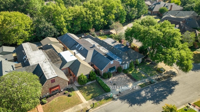 birds eye view of property featuring a residential view