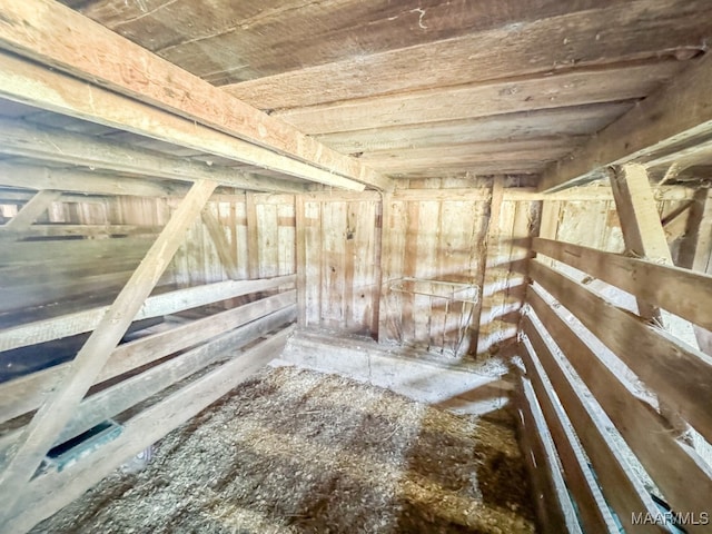 view of attic