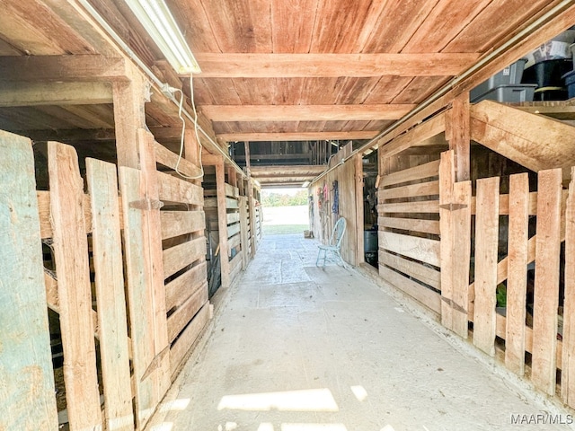 view of horse barn