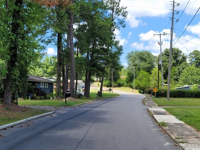 view of road