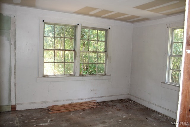 empty room with plenty of natural light