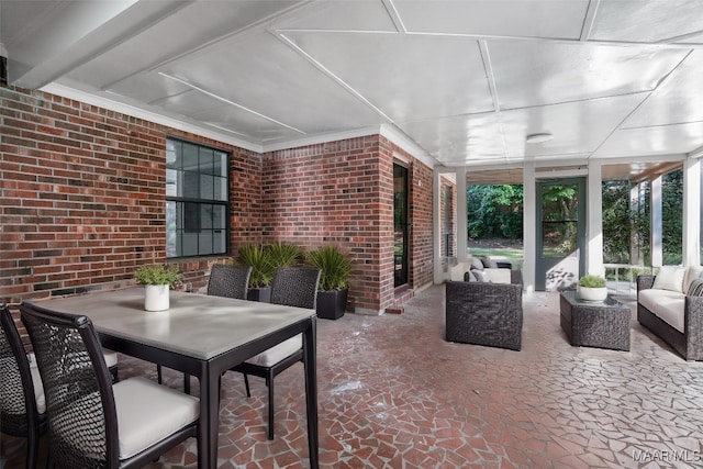 view of sunroom / solarium