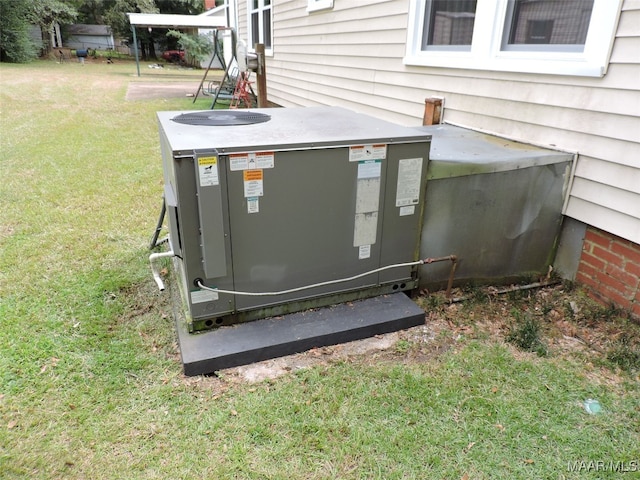 exterior details with central AC unit