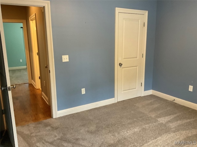 view of carpeted empty room