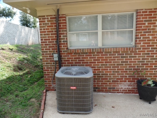 exterior details with central AC unit