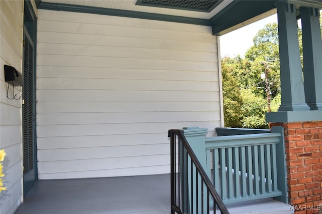 balcony with covered porch