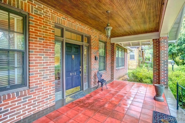 view of patio / terrace with covered porch