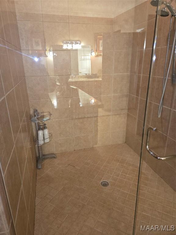 bathroom with an enclosed shower