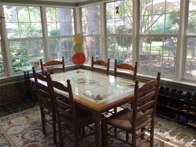 view of sunroom / solarium