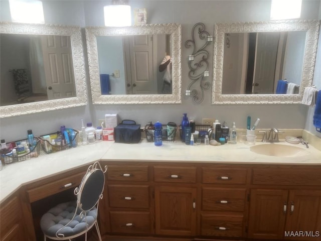 full bathroom with vanity