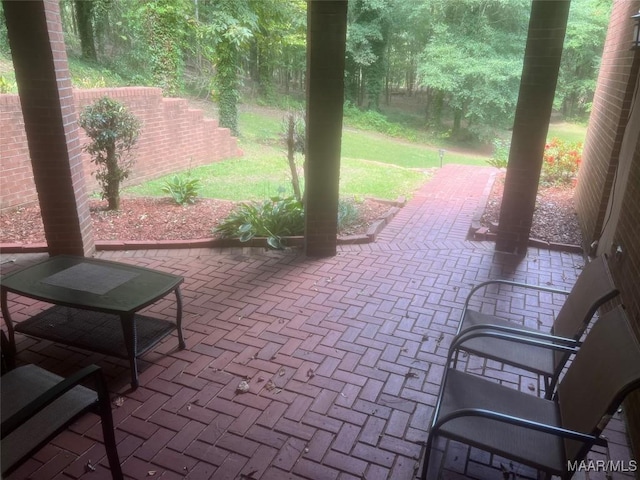 view of patio / terrace with fence