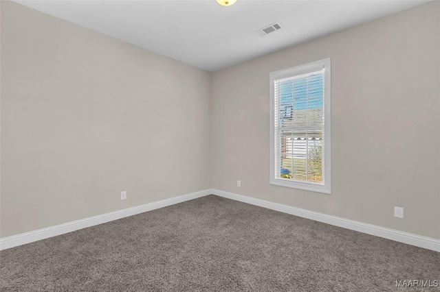 spare room featuring carpet flooring