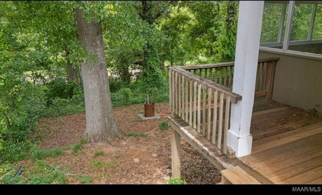 3033 Willow Lane Dr, Montgomery, AL 36109 - view of yard featuring a wooden deck