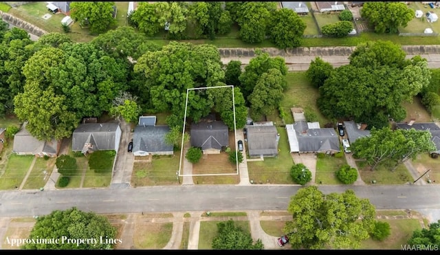 3033 Willow Lane Dr, Montgomery, AL 36109 - aerial overview of property's location with property boundaries highlighted and nearby suburban area
