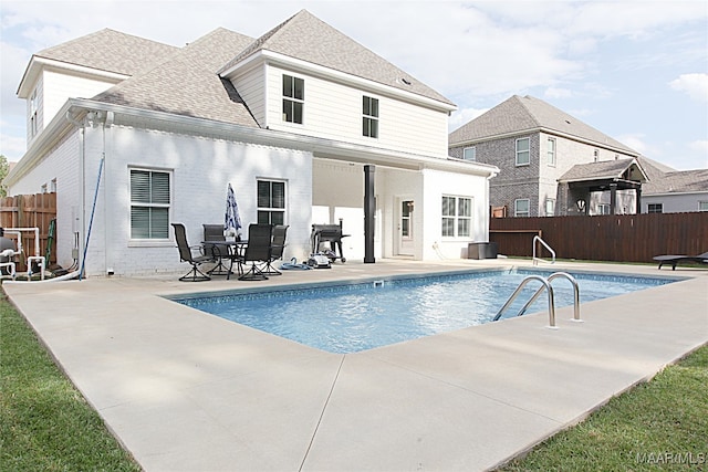 view of pool with a patio