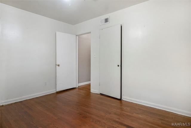 interior space featuring dark wood-type flooring