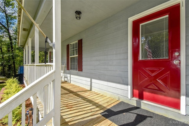 exterior space with covered porch