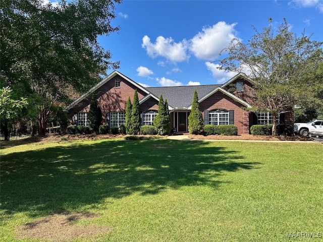 414 Warrior Dr, Valley Grande, AL 36701 - view of front of property featuring a front lawn and brick siding