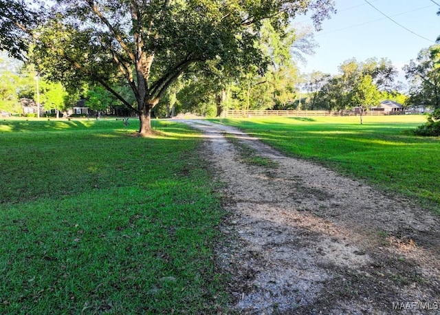 view of road