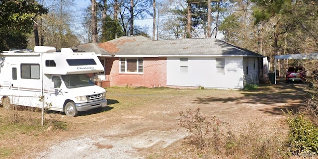 view of rear view of property