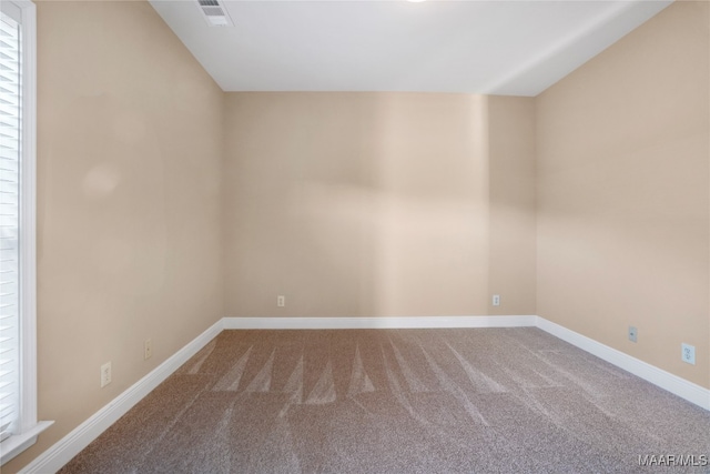 view of carpeted empty room