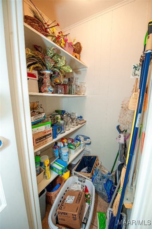 view of pantry