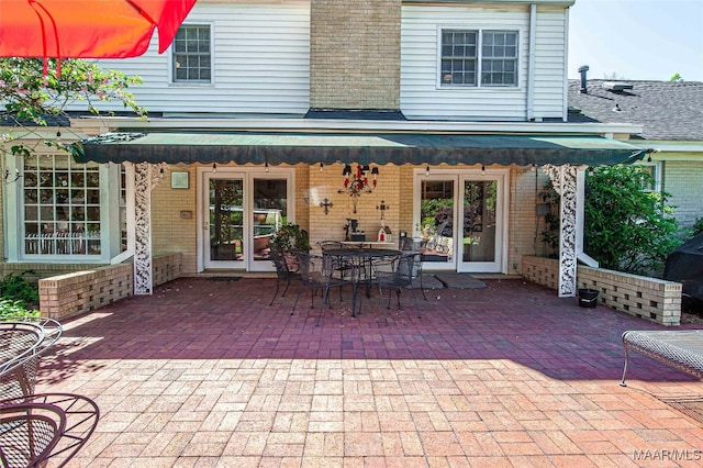 view of patio / terrace with french doors