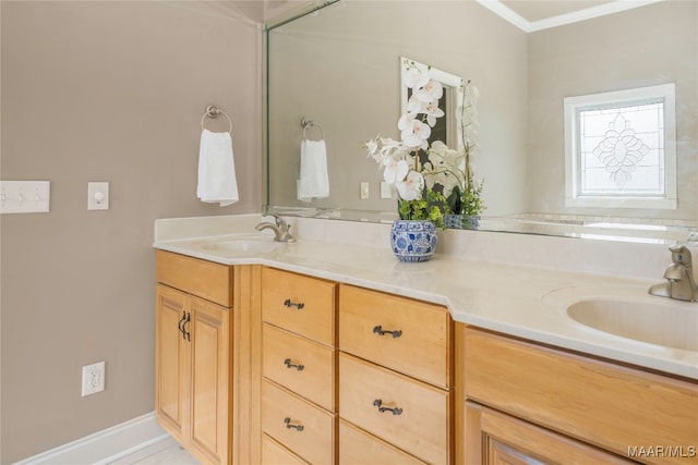 bathroom featuring vanity