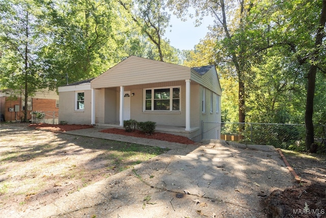 view of front of home