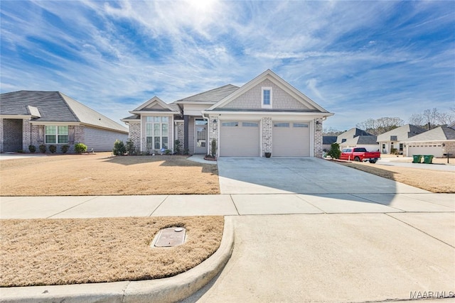 craftsman-style house featuring a garage