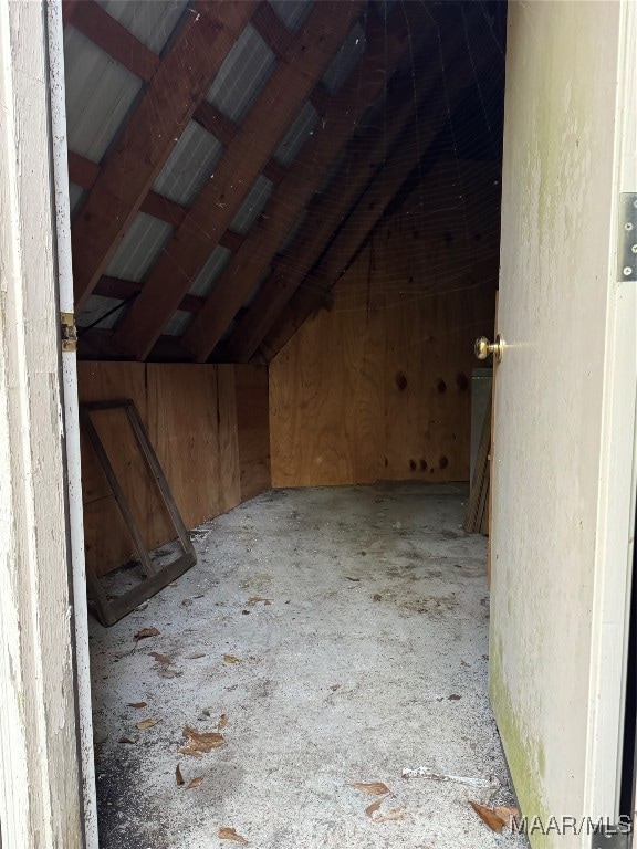 view of attic