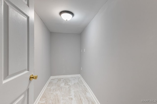 spare room featuring light hardwood / wood-style floors