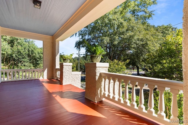 view of wooden terrace