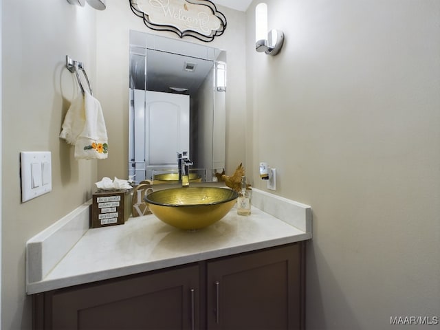 bathroom featuring vanity