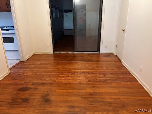 interior space with wood-type flooring