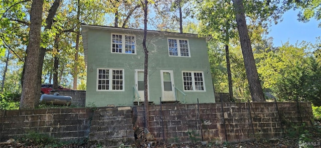 exterior space featuring fence