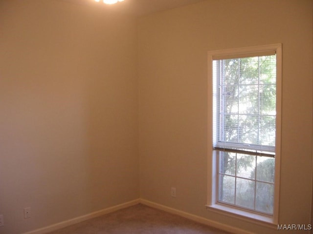 view of carpeted empty room