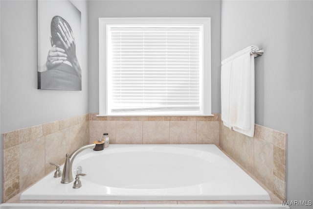 bathroom with a bathtub