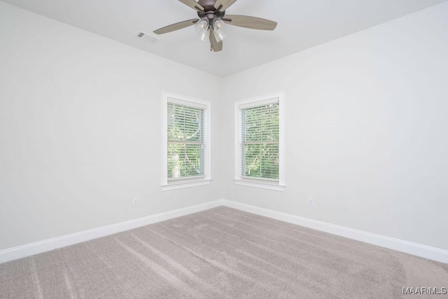 78 Hillston Dr, Wetumpka, AL 36093 - spare room featuring baseboards, carpet, and a ceiling fan