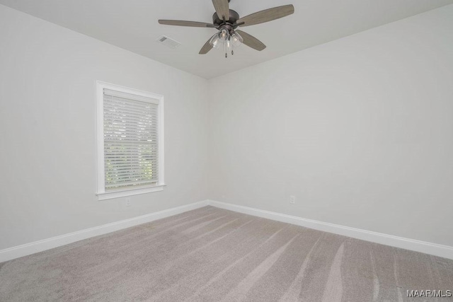 78 Hillston Dr, Wetumpka, AL 36093 - unfurnished room featuring baseboards, light carpet, and a ceiling fan