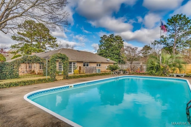 view of pool