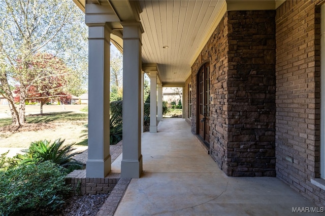 view of patio / terrace featuring a porch