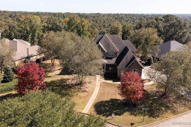 156 Walnut Point Dr, Wetumpka, AL 36093 - birds eye view of property with a view of trees