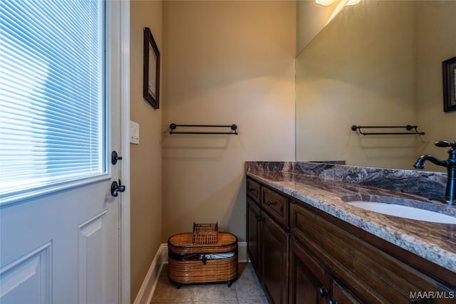 156 Walnut Point Dr, Wetumpka, AL 36093 - bathroom with baseboards, tile patterned flooring, and vanity