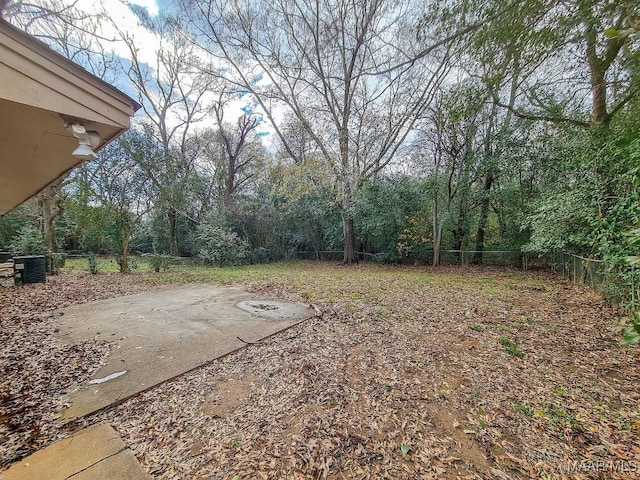 view of yard with a patio