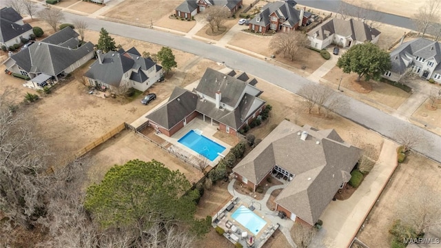 bird's eye view featuring a residential view