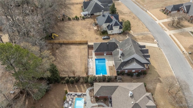 bird's eye view featuring a residential view